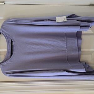 SO BRAND WOMENS JUNIOR PLUS SIZE LILAC LONG SLEEVES PULLOVER TOP SIZE 3X